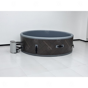 Baignoire <span class=keywords><strong>Spa</strong></span> à Bulles Chauffante |   Terrasse de jardin stratifiée stable et indéformable pour la famille, les adultes et les couples - Product Image 6