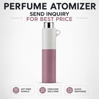 Nouvel atomiseur de parfum portable rechargeable en plastique avec coque torsadée, flacon intérieur en verre de 8 ml ou 10 ml, pour voyage, avec porte-clés