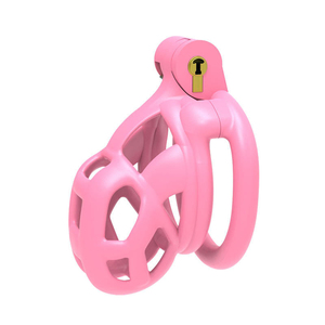 Dispositif de chasteté rose verrouillable, cage creuse, harnais de contrainte pour homme - Product Image 4