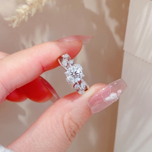 Xinfly PT950 Platinum Diamond <b>Ring</b> Main Stone Setting 1CTS Lab Grown Diamond Wedding Engagement <b>Statement</b> <b>Ring</b> - Product Image 4