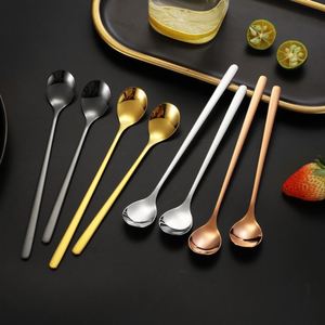 Waterdrop <b>Spoon</b> High Aesthetic Long Handle Stirring Home Use 304 Stainless Steel <b>Spoon</b> - Product Image 5