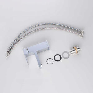 Vente en gros de lavabos de salle de bain monobloc tout en cuivre, robinets d'eau chaude et froide, activation par levage, éviers plus hauts pour projets - Product Image 6