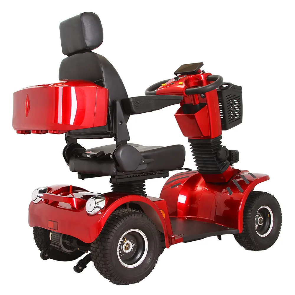 KSM-910A Elektrisch Voertuig Met Tweezits Koop Zware 4-wielige Mobiliteit Op Batterijen Werkende Veilige Scooter Voor Ouderen En Gehandicapten