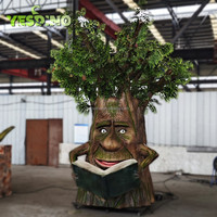 Arbre parlant animatronique d'intérieur personnalisable de 3.5 mètres de haut en métal éponge pour centres commerciaux espaces publics Playhouses
