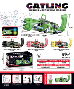 Pistola de Burbujas de Camuflaje Rosa con Luces, Diseño Nuevo de Fábrica <span class=keywords><strong>2021</strong></span>, Regalo de Cumpleaños para Niños, Juguete de Pistola de Burbujas Gatling - Product Image 2