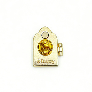 Custom <strong>Hinged</strong> Openable Metal Enamel <strong>Pin</strong> 3D Embossed Detail Arabian Arch Design Personalized Collectible Badge Lapel <strong>Pins</strong> - Product Image 2
