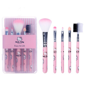 Outil de <span class=keywords><strong>maquillage</strong></span> <span class=keywords><strong>Hello</strong></span> <span class=keywords><strong>Kitty</strong></span>, ensemble de pinceaux de <span class=keywords><strong>maquillage</strong></span>, rose pour enfants, poignée mignonne <span class=keywords><strong>Hello</strong></span>, 5 pièces - Product Image 1