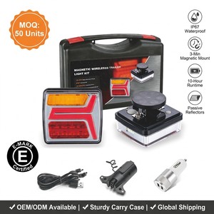 Nuevo <span class=keywords><strong>Kit</strong></span> de <span class=keywords><strong>Luces</strong></span> Magnéticas Inalámbricas para <span class=keywords><strong>Remolque</strong></span> con Certificación E-mark, IP67 Impermeable, Recargables, LED, para Camiones, con 2 Años de Garantía - Product Image 1