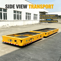 Chariot de transfert AGV robuste de 10 tonnes, véhicule à guidage automatique, robot de manutention pour la logistique d'entrepôt industriel