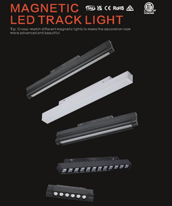 Vente flash : Système d'éclairage intérieur moderne en aluminium 60 mm, projecteur linéaire magnétique 12W 20W, 0-10V Zigbee Dim 3CCT, encastré sur rail - Product Image 2