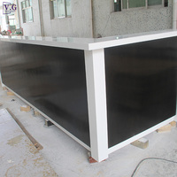 Nouveau comptoir de bar en forme de L blanc et noir moderne pour café, bar à domicile, restaurant et hôtel - Surface solide durable, personnalisable