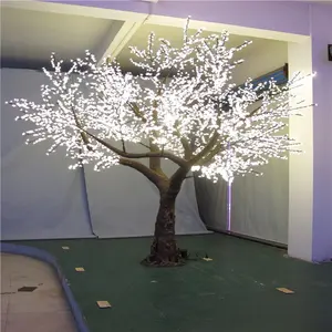 Neueste 3,5 m Landschafts beleuchtung LED Simulation Pfirsich baum Künstlich beleuchteter Baum für Garten dekoration