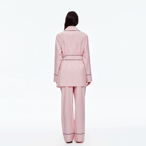 Set <span class=keywords><strong>Pigiama</strong></span> Lungo da Donna in <span class=keywords><strong>Seta</strong></span> e Raso, 2 Pezzi, con Vestaglia Kimono a Maniche Lunghe, per il Relax e il Sonno - Product Image 2
