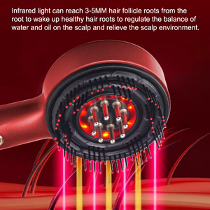 Venta Directa de Fábrica: Masajeador Eléctrico de Cabeza Meridian con Luz Roja, Pulverizador Hidratante, Peine para el Cuidado del Cabello y Función Musical, con Batería de Litio - Product Image 6