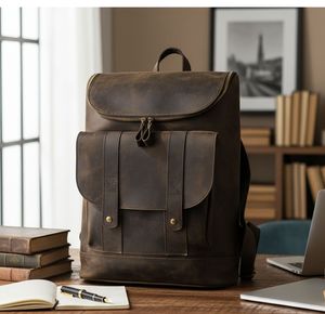 <span class=keywords><strong>Sac</strong></span> à <span class=keywords><strong>dos</strong></span> en <span class=keywords><strong>cuir</strong></span> pleine fleur personnalisé avec logo, <span class=keywords><strong>sac</strong></span> à bandoulière vintage pour <span class=keywords><strong>homme</strong></span>, <span class=keywords><strong>sac</strong></span> à <span class=keywords><strong>dos</strong></span> décontracté rétro imperméable pour l'université et l'école - Product Image 5