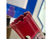 Outils de construction : Tube de forage diamanté sur mesure, revêtement rouge, pour travaux de forage de routes, murs et climatisation