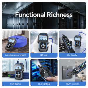 Tester per Cavi di Rete NF-8209Pro, Localizzatore di Cavi Cat5 Cat6, Tester PoE con Rilevamento Lunghezza, <span class=keywords><strong>Test</strong></span> Continuità, NCV e Lampada - Product Image 5