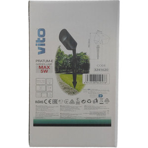 Foco de Jardín Vito Gu10 Ip65 60x346mm, Iluminación Exterior - Product Image 2