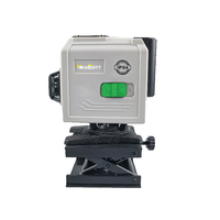 Niveau laser rotatif 3D mini auto-nivelant NewBeat Green Point, 12 lignes, 360°, ligne verte