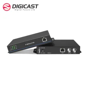 Vente chaude Portable IP à 4 * RF DVB-C/DVB-T Sortie Numérique TV QAM Modulateur Multi-Canal Radio & TV Équipement De Diffusion