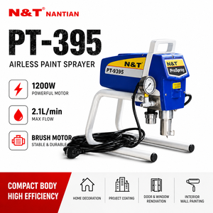 Pistola <span class=keywords><strong>de</strong></span> <span class=keywords><strong>Pintura</strong></span> Eléctrica <span class=keywords><strong>de</strong></span> Alta Presión sin Aire, Bomba <span class=keywords><strong>de</strong></span> Pistón, Máquina para Pintar Paredes, <span class=keywords><strong>Equipo</strong></span> Profesional <span class=keywords><strong>de</strong></span> Pulverización sin Aire - Product Image 2