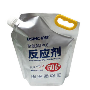 Bolsa de seguridad de aluminio de 3 kg con impresión por huecograbado, a prueba de fugas, con boquilla vertical, para reactivo de PU, agente químico líquido - Product Image 1