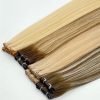 Extensions de cheveux vierges 100% humains Remy de qualité supérieure, double épaisseur, doux, fins, noués à la main, invisibles, pour la vente en gros
