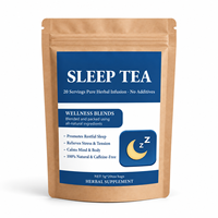 Sachets de thé aux herbes naturelles pour le sommeil, 100g, 20 unités, marque privée, thé apaisant et relaxant pour la nuit, OEM, directement de l'usine