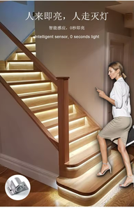 Hoge Kwaliteit 12V 24V Cob Warm Wit <span class=keywords><strong>Led</strong></span> Lamp 32-Step Trap <span class=keywords><strong>Dimmer</strong></span> Met Pir Bewegingssensor Plastic Lichaam - Product Image 4