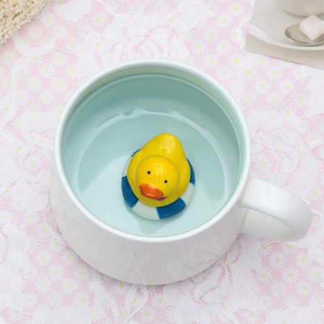 Tasse blanche - petit canard