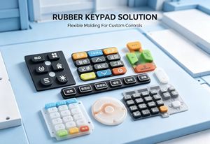 Fabricante OEM de Teclados de Membrana con Botones de Silicona Conductiva Personalizados, Moldeo por Compresión - Product Image 1