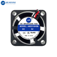Kipas Aksial Pendingin AM2510H5B Grosir Pabrik Super Senyap 25*25*10mm 2510 DC 5V 12V untuk Printer 3D