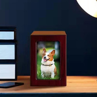 Offre Spéciale artisanat en bois sculpté urne en cendres pour animaux de compagnie/pattes de Offre Spéciale imprimer urnes de crémation en cendres pour animaux de compagnie