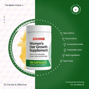 Complément <span class=keywords><strong>alimentaire</strong></span> pour la croissance des <span class=keywords><strong>cheveux</strong></span> pour femmes de 18 à 44 ans, favorise des <span class=keywords><strong>cheveux</strong></span> plus épais, plus volumineux et plus forts, recommandé par <span class=keywords><strong>les</strong></span> dermatologues, quantité pour 1 mois - Product Image 5