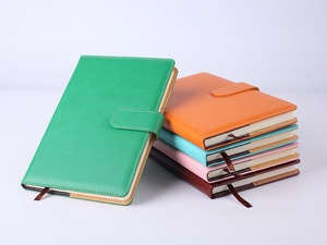 Office Notepad Gift Red Undated Hardcover Journal Customized Brand Logo PU Leather Notebook - Product Image 5