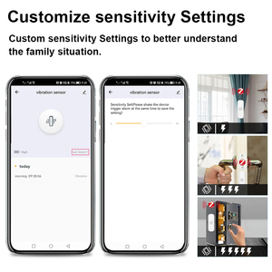 Wale Nhà máy cung cấp 2024 New tuya zibgee rung cảm biến báo động sốc <span class=keywords><strong>Detector</strong></span> thời gian thực rung chuyển động màn hình - Product Image 5
