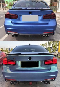 Diffusore Posteriore <span class=keywords><strong>a</strong></span> Doppia Uscita con Luce per BMW Serie 3 F30 F35, Stile M Sport - Product Image 2
