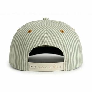 Casquette de baseball style hip-hop en coton premium à rayures, légère et portable, avec blocs de couleur, pour jeunes, idéale pour le streetwear et la photographie de rue - Product Image 3
