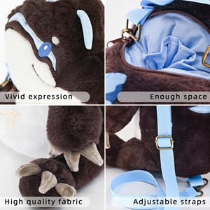 Sac à dos en peluche personnalisé Dino Anime, unisexe, motif Suchomimus, sac à bandoulière en peluche douce pour animaux de <span class=keywords><strong>dessin</strong></span> <span class=keywords><strong>animé</strong></span> - Product Image 5