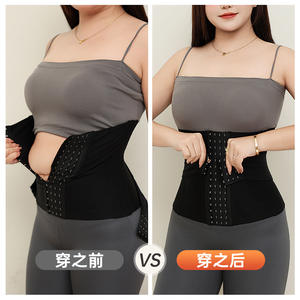 Faja Reductora de Cintura Runqi Talla Grande, Control Firme, Negra, de Nylon Jersey, para Adultos, Talla N8851N8851-1 - Product Image 5