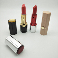 Tube à lèvres hexagonal personnalisé en ABS de luxe pour le maquillage, acceptation OEM
