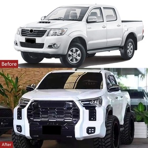 Kit de Carrocería para <span class=keywords><strong>Hilux</strong></span> <span class=keywords><strong>Vigo</strong></span> <span class=keywords><strong>2022</strong></span>+, Kit de Parachoques de Plástico Nuevo para Modelos 2004-2015, Tipo Tundra, Reestilización Frontal y Trasera - Product Image 6