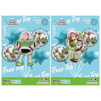 Jouet histoire ballon décoration Buzz année lumière feuille d'aluminium ballon personnage de dessin animé ballon ensemble