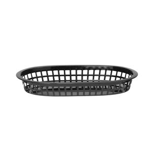 HENDI Fast Food Style Serving Baskets 6 Pieces 272x175x38mm <b>Black</b> Serving <b>Trays</b> - Product Image 1