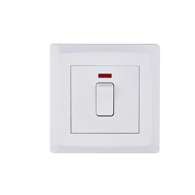 VNX Modern 20A 1 Gang Hotel Touch Control Light Led Wall Switch With Night Light