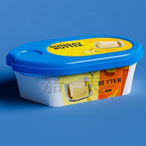 ถ้วยพลาสติกทรงรีสีขาวขนาด 8 ออนซ์ 250 มล. สำหรับใส่เนย มีทั้งแบบใส่เกลือและไม่ใส่เกลือ พร้อมฝาปิด ดีไซน์ IML - Product Image 5