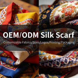 وشاح حريري عالي الجودة للطلب بالجملة، وشاح حريري مطبوع حسب الطلب للنساء، شركة تصنيع وتخصيص الأوشحة الحريرية في الصين - Product Image 4