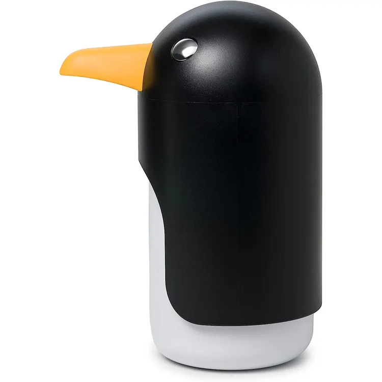 QQ cartoon penguin shower dispenser di sapone liquido strumenti di servizio bottiglia di plastica profonda impermeabile con OEM ODM per il bagno