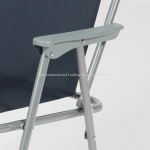 Chaise pliante moderne en métal et acier Oxford, chaise longue en fer pour l'extérieur, la salle à manger, la plage, le salon, portable - Product Image 4