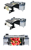Imprimante hybride UV d'approvisionnement d'usine 1.8m rouleau d'imprimante UV à plat 2 en 1 Machine d'impression UV